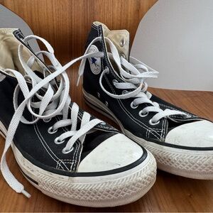 Converse Black and White High-Tops